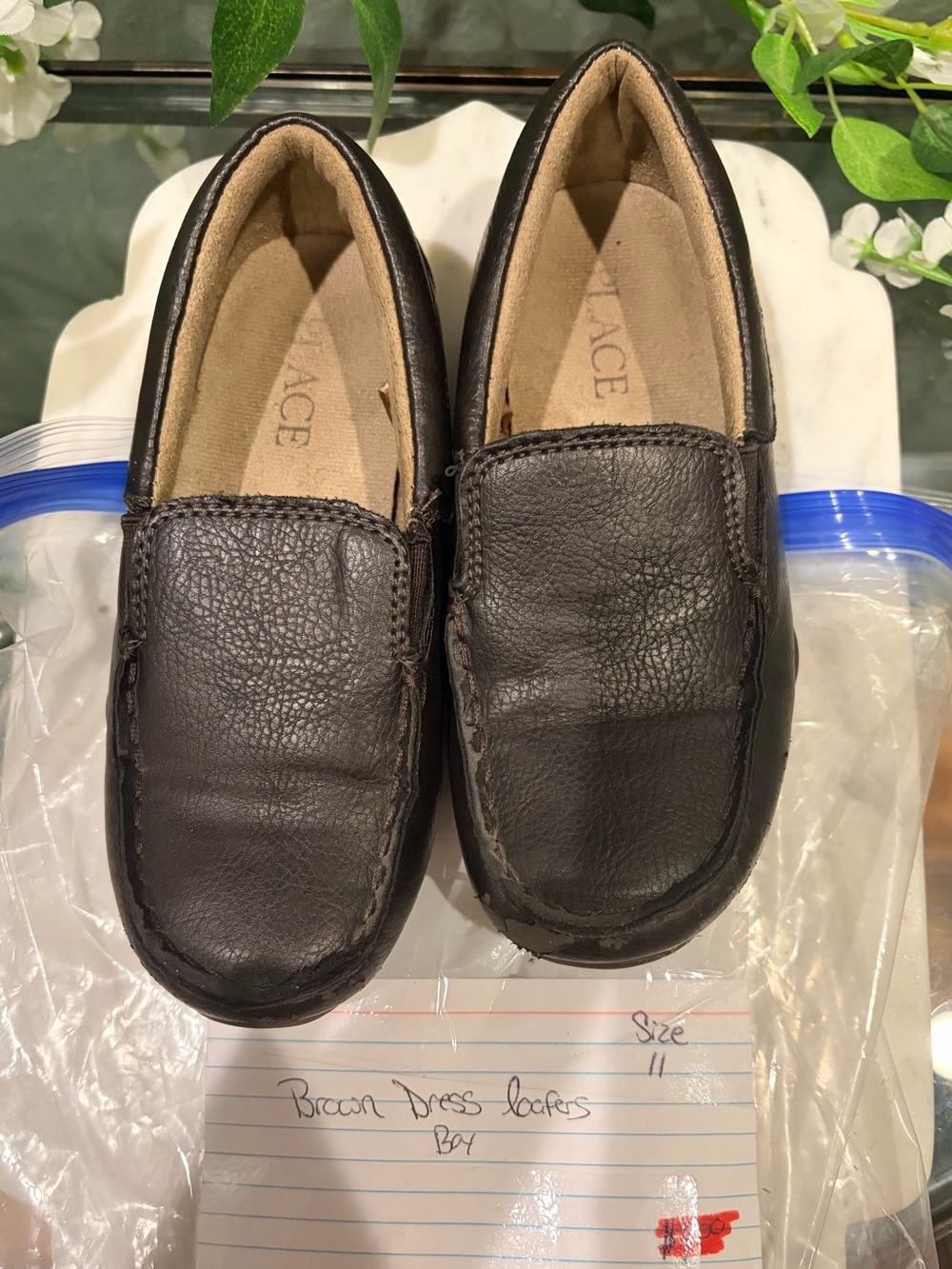 The Children's Place Dark Brown Slip-On Dress Loafers
